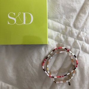 Stella & Dot Shell Stretch Bracelet Set of 2